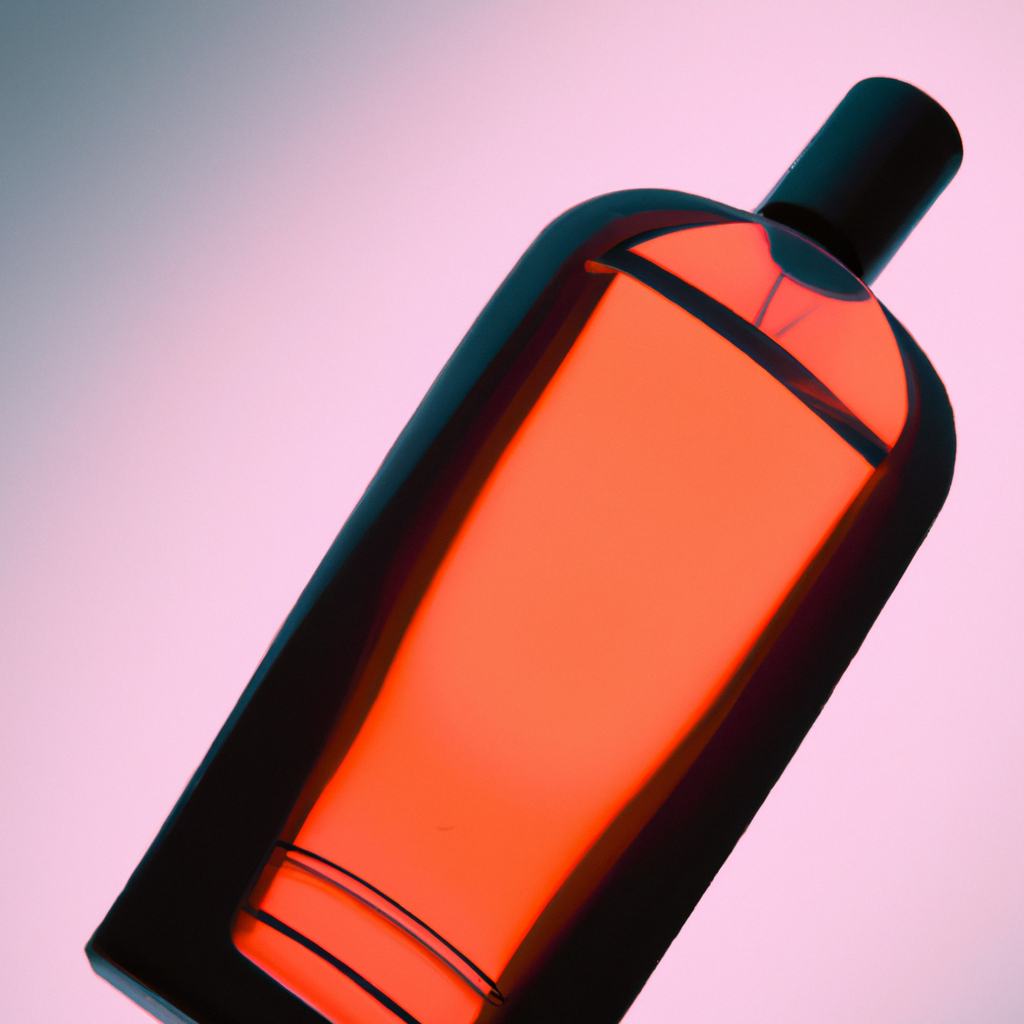 브랜딩 제품 보틀 팩샷, 그라디언트 라이트, 미니멀 배경